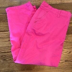 crown & ivy Bright Pink Chino Pants